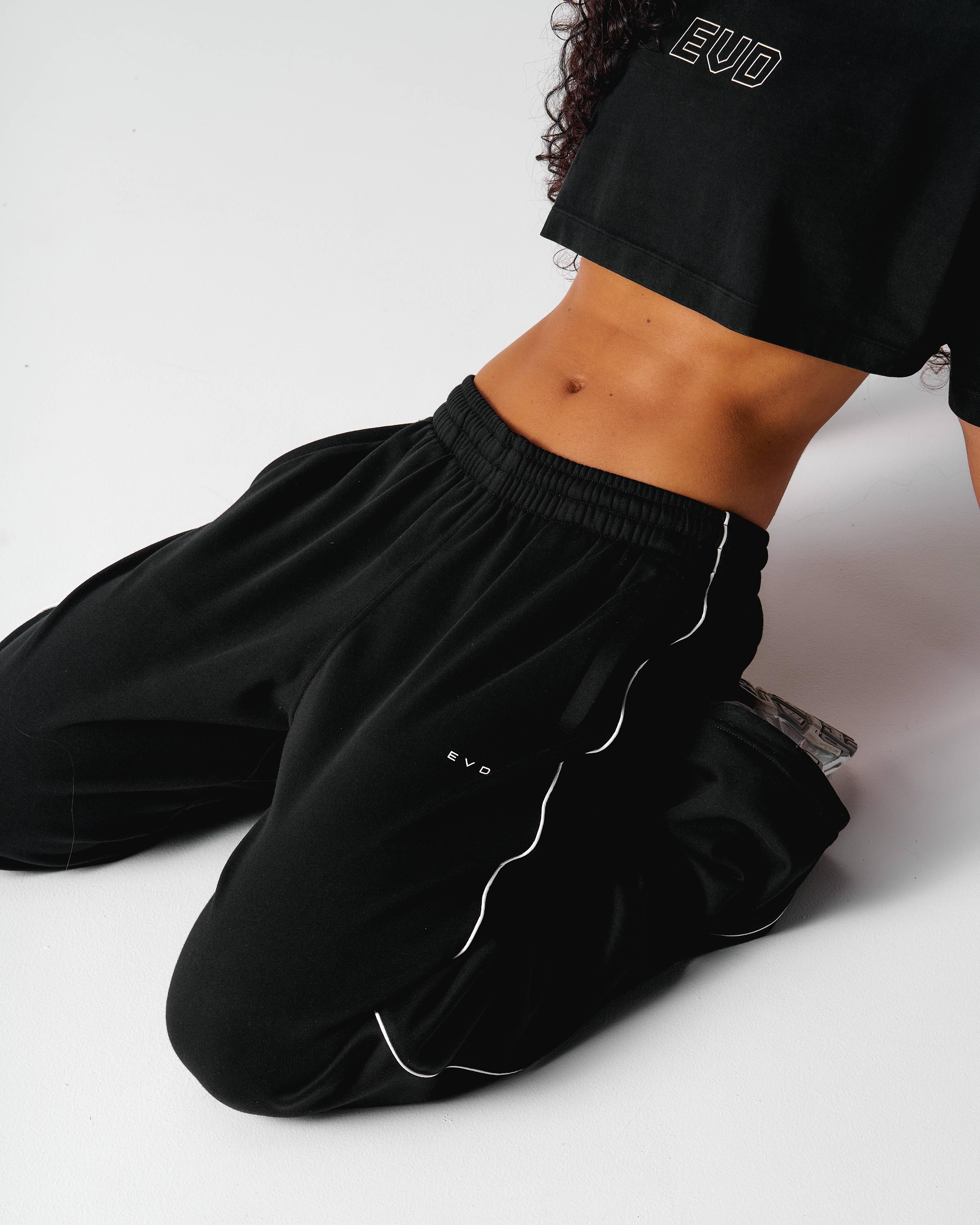 Core Relaxed Track Pants - Black - Image 6