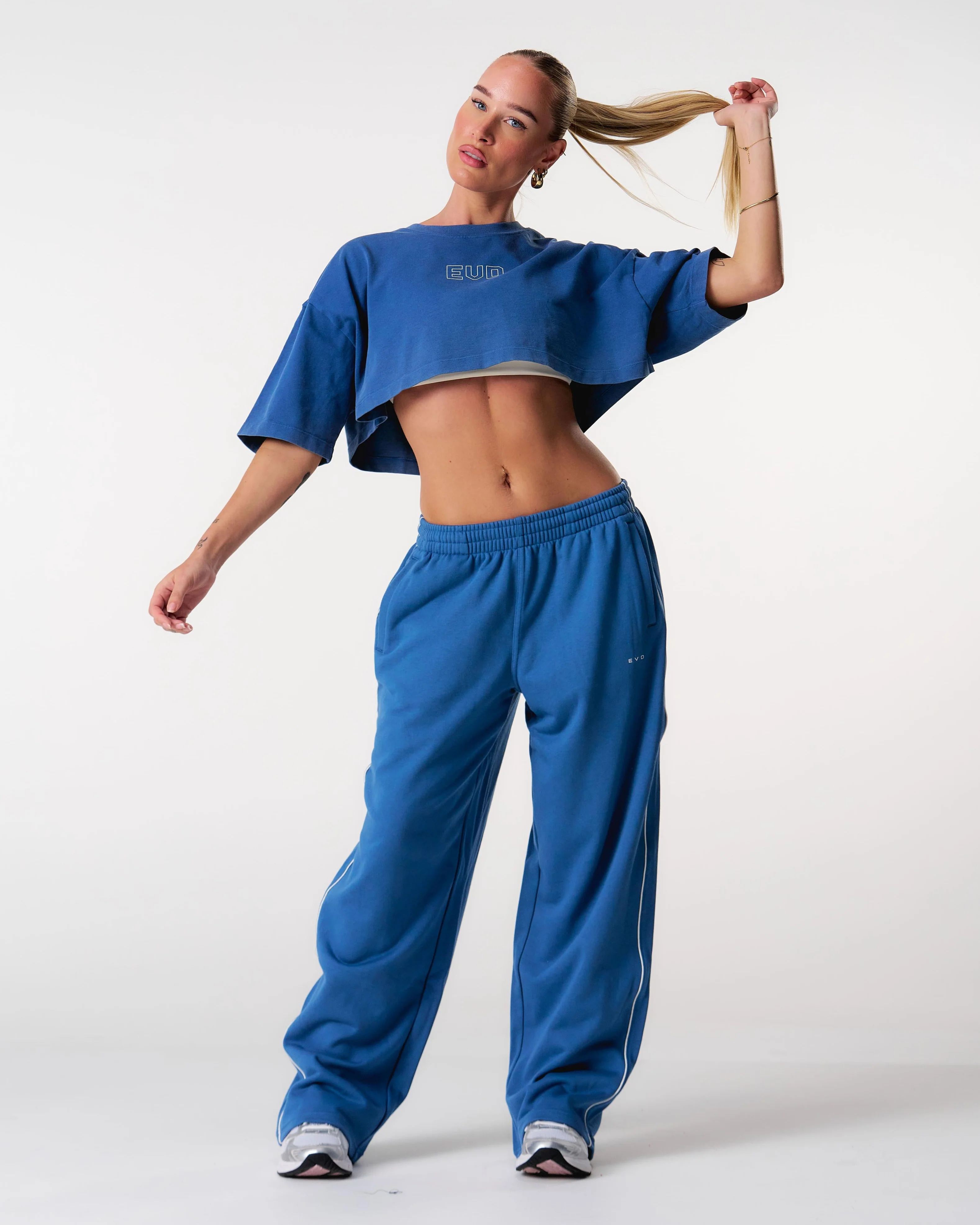 Core Relaxed Track Pants - Blue - Image 3