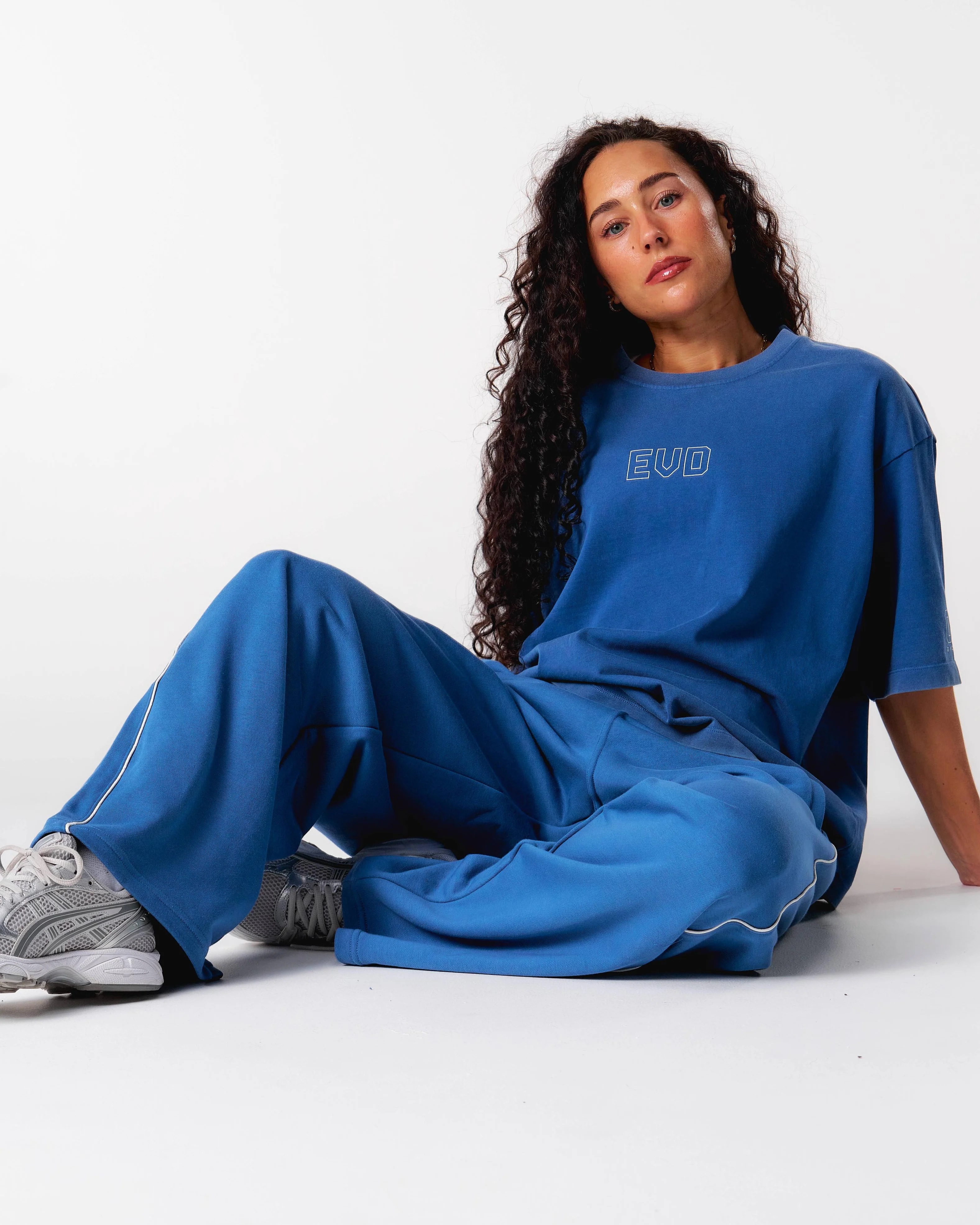 Core Relaxed Track Pants - Blue - Image 8