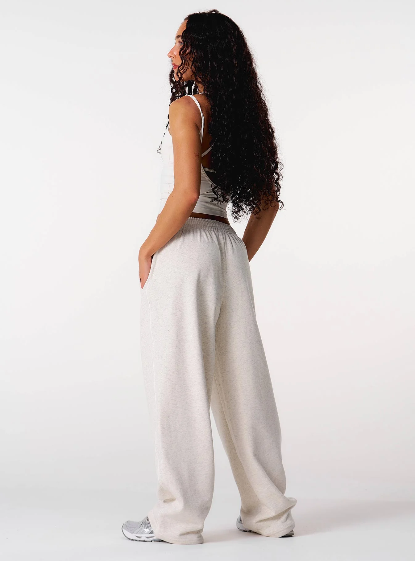 Core Relaxed Track Pants - Grey Marl - Image 6