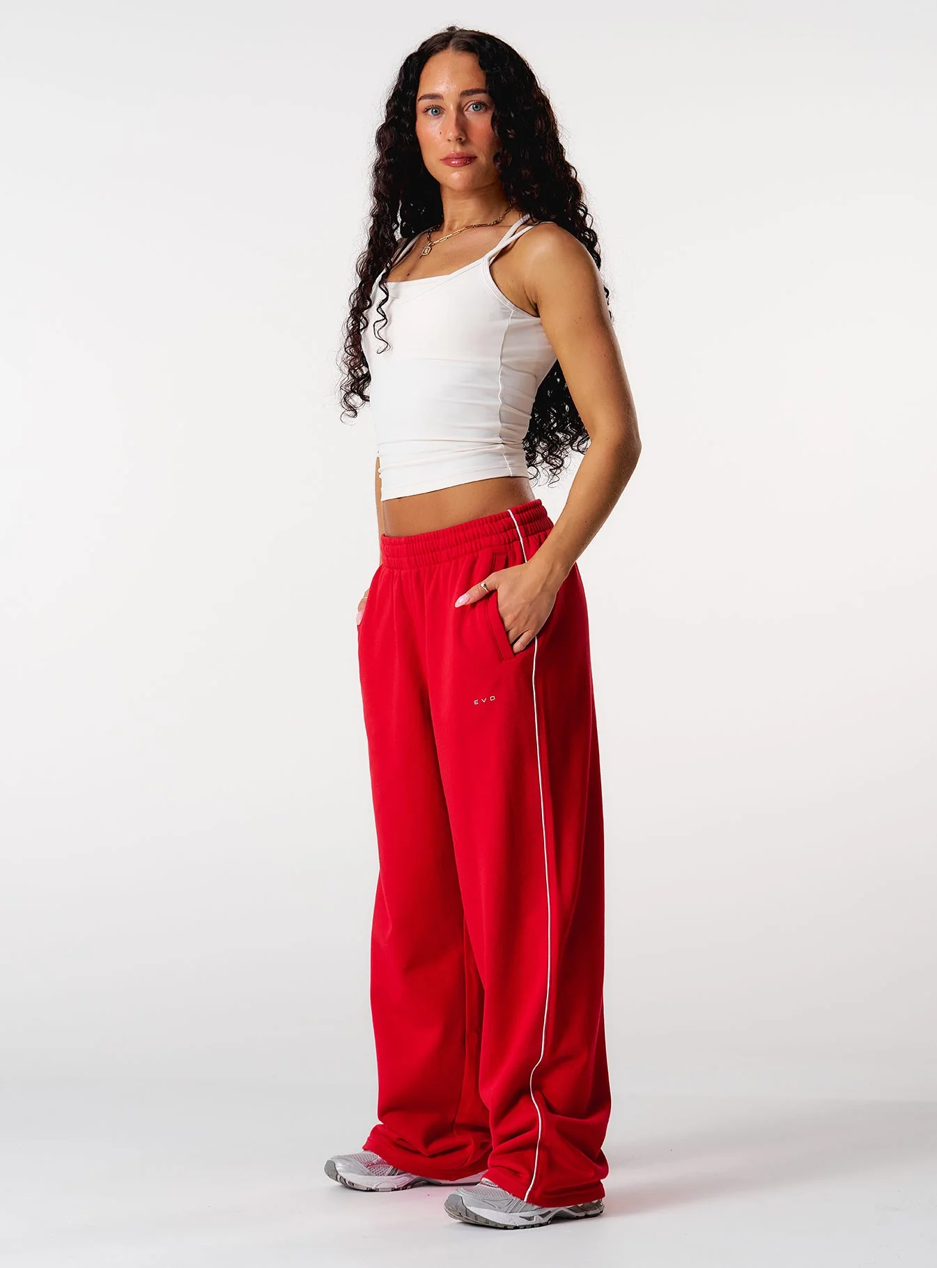 Core Relaxed Track Pants - Red - Image 3
