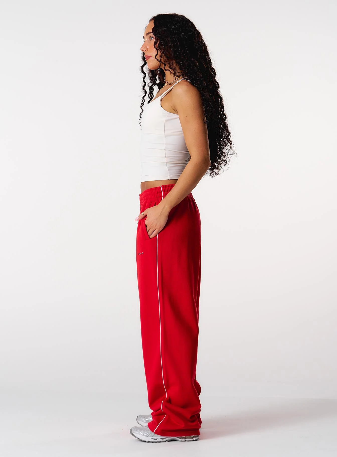 Core Relaxed Track Pants - Red - Image 4