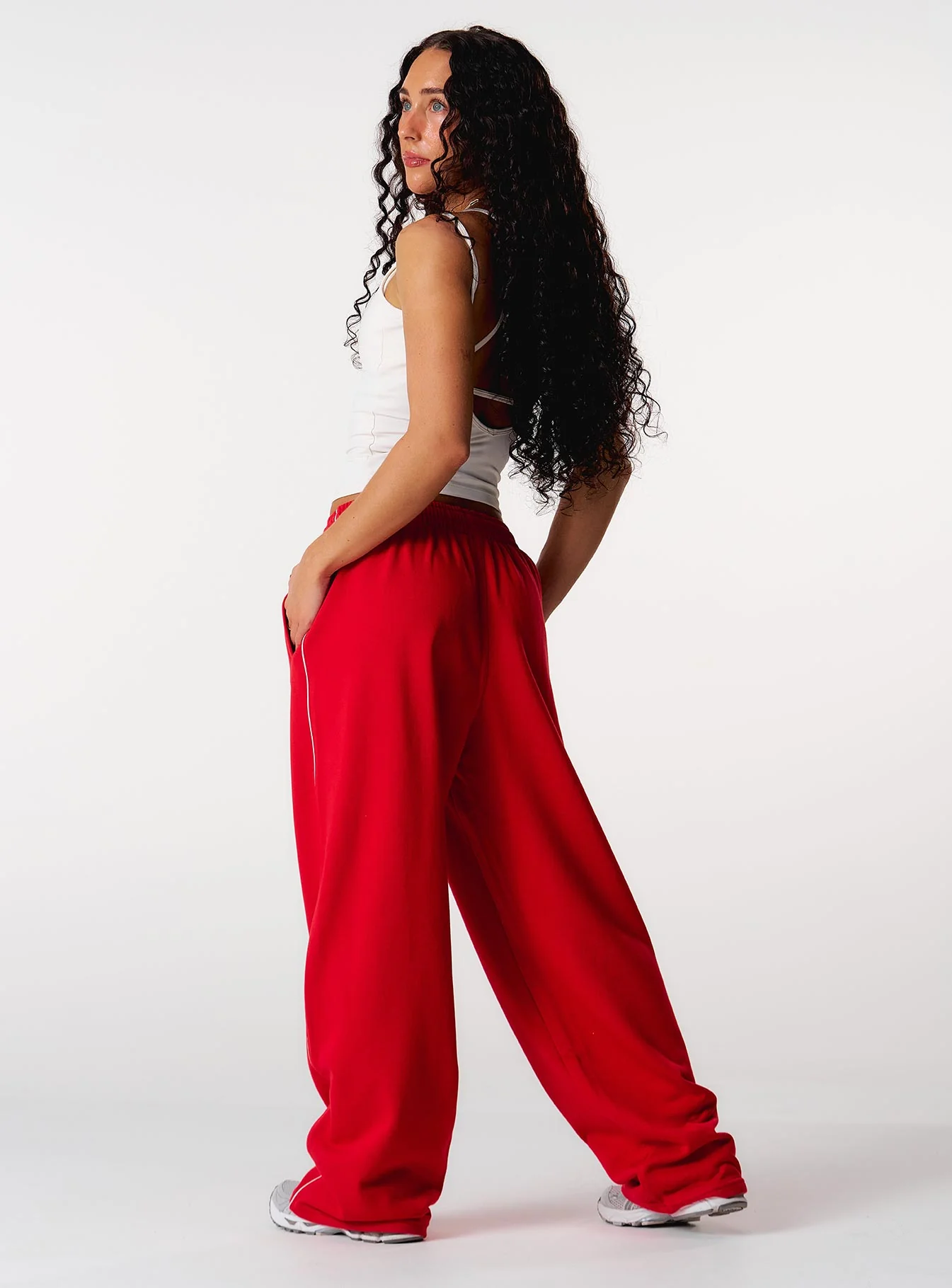 Core Relaxed Track Pants - Red - Image 5