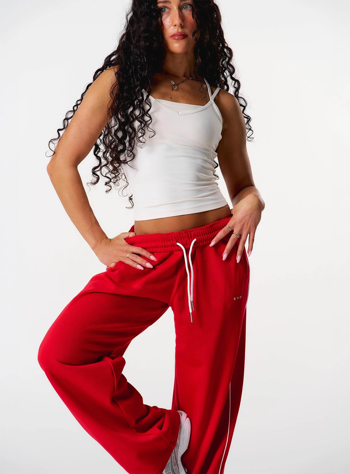 Core Relaxed Track Pants - Red - Image 6