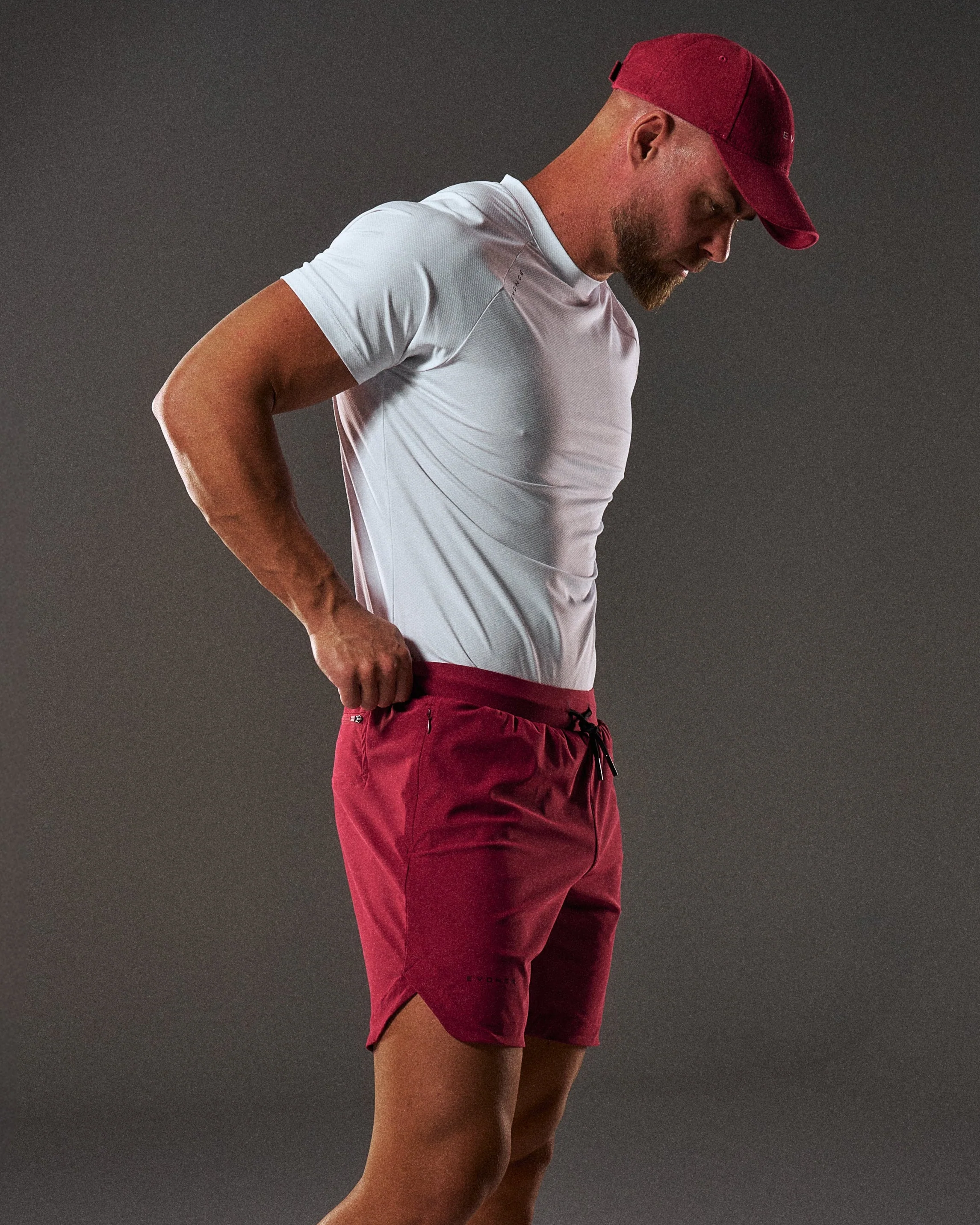 EVDNCE Form 7" Training Shorts - Beet - Image 9