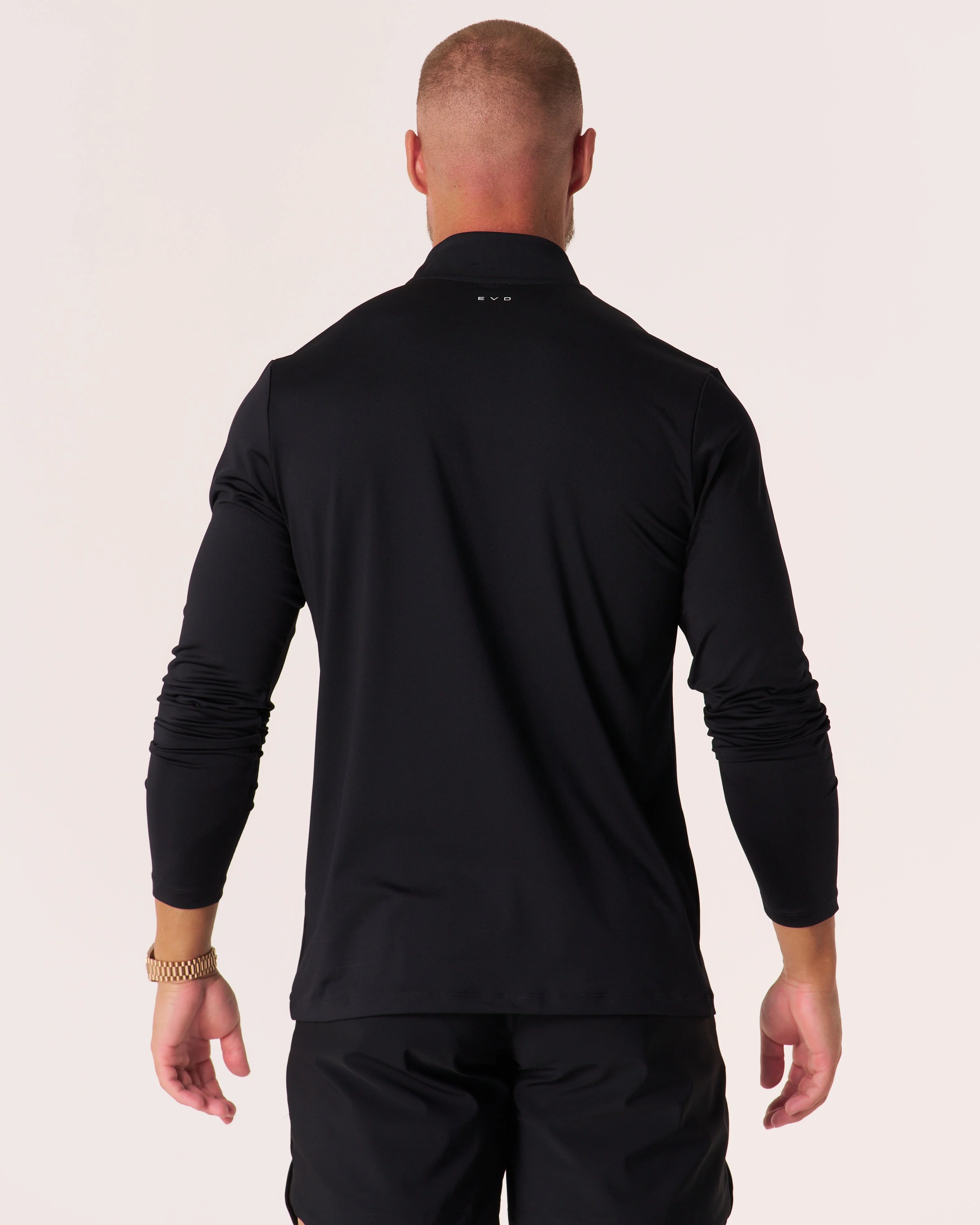 EVDNCE Long Sleeve Quarter Zip - Black - Image 4
