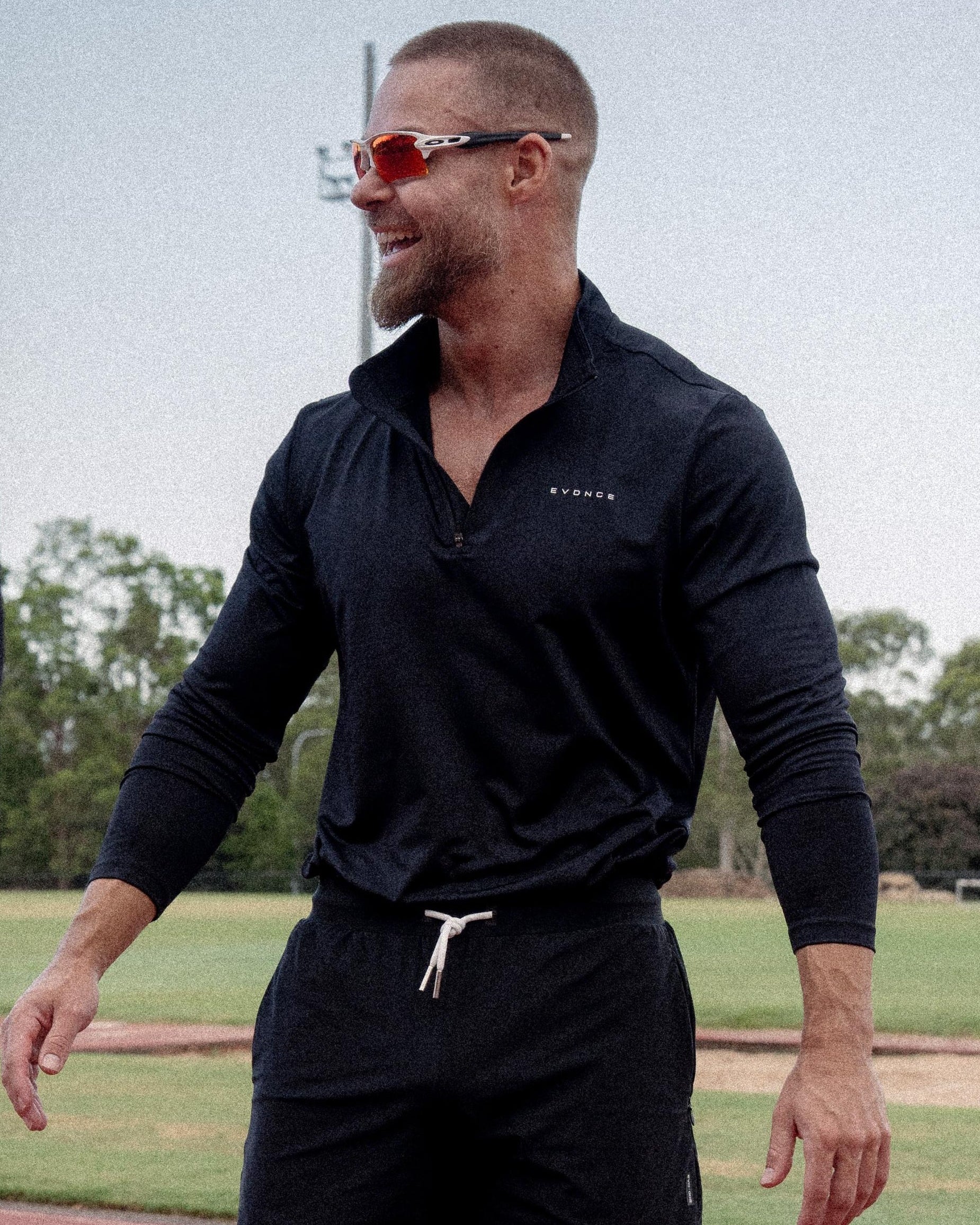 EVDNCE Long Sleeve Quarter Zip - Black - Image 7