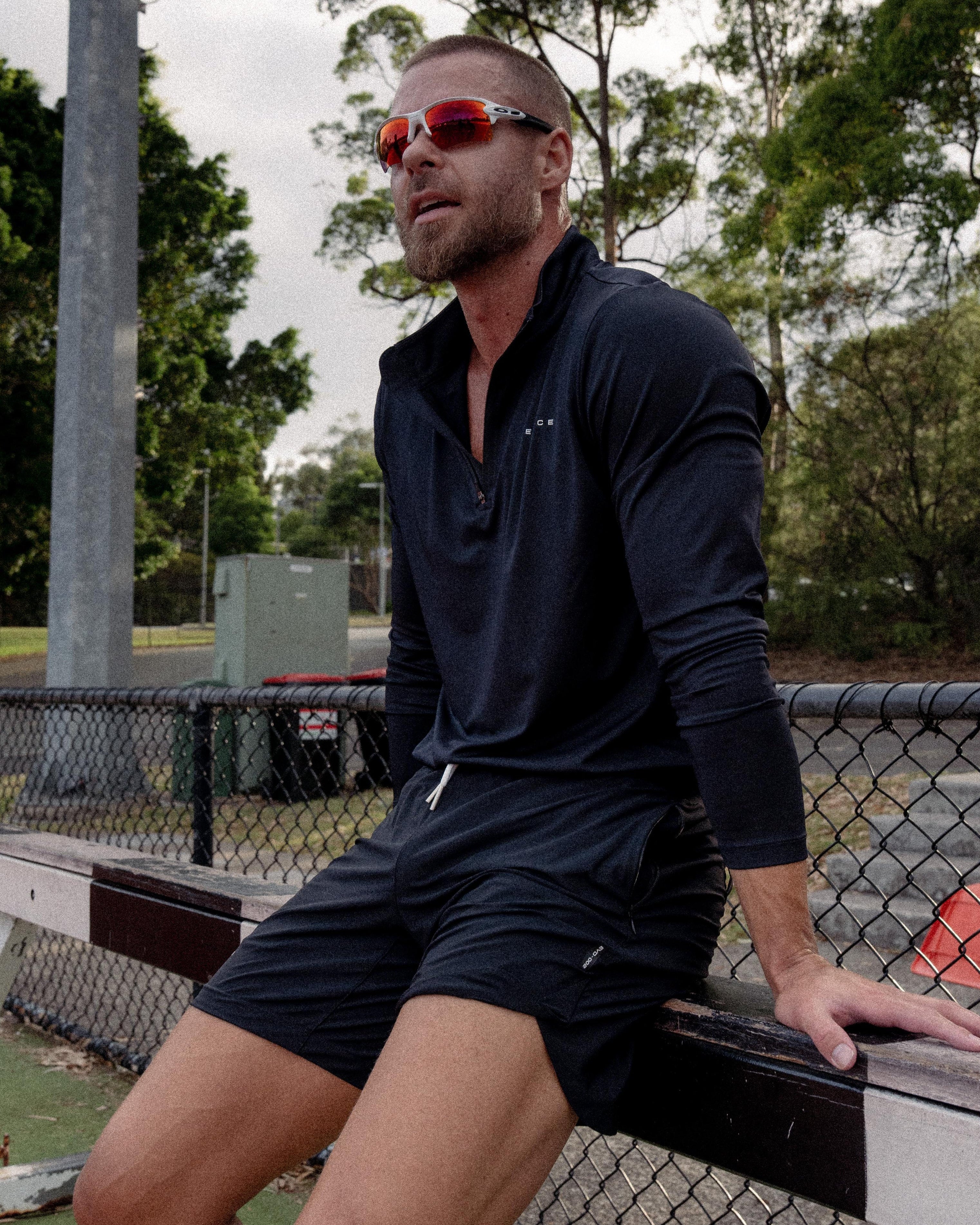 EVDNCE Long Sleeve Quarter Zip - Black - Image 8