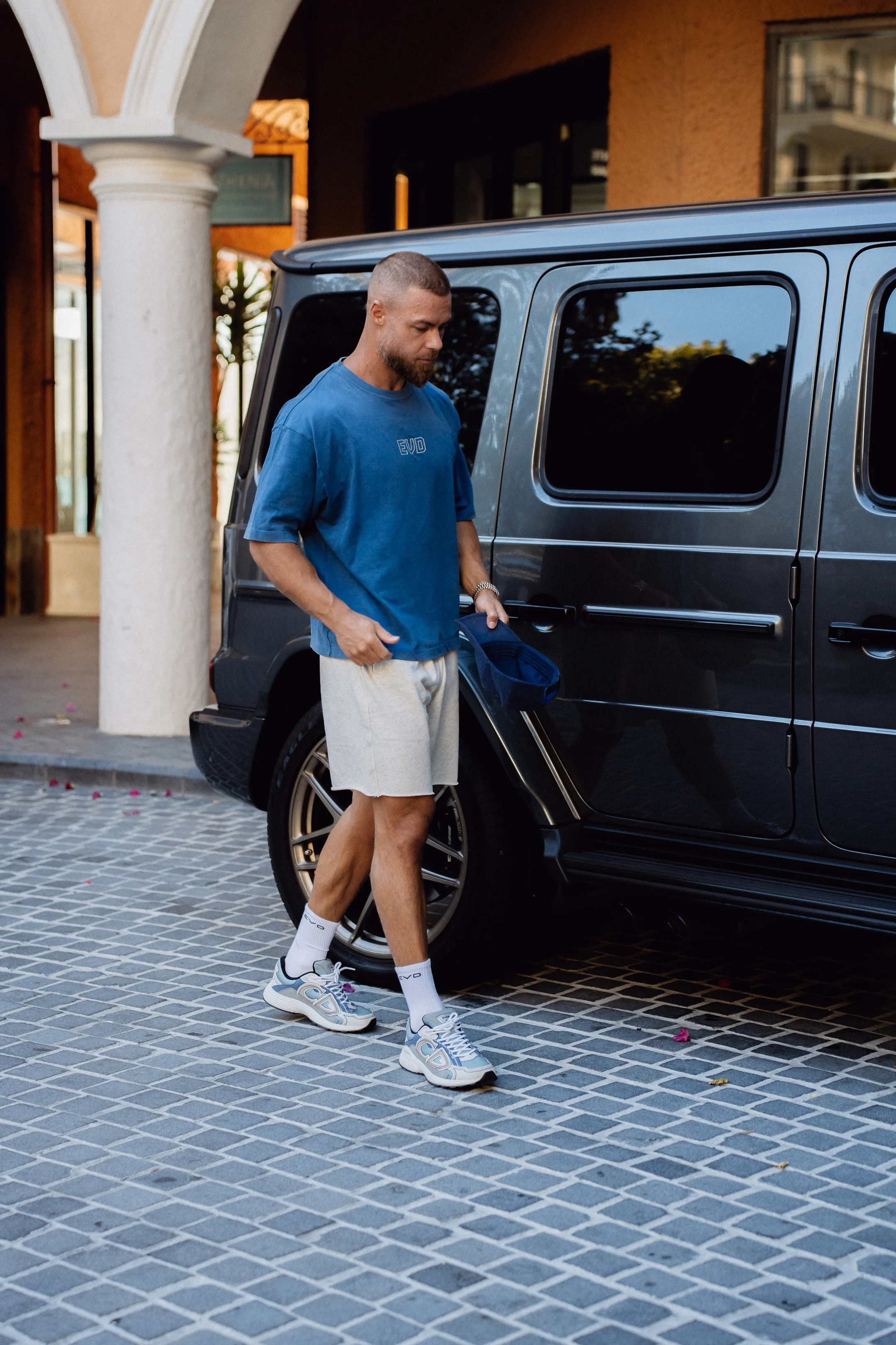 Men's Core Tee - Washed Out Blue - Image 3