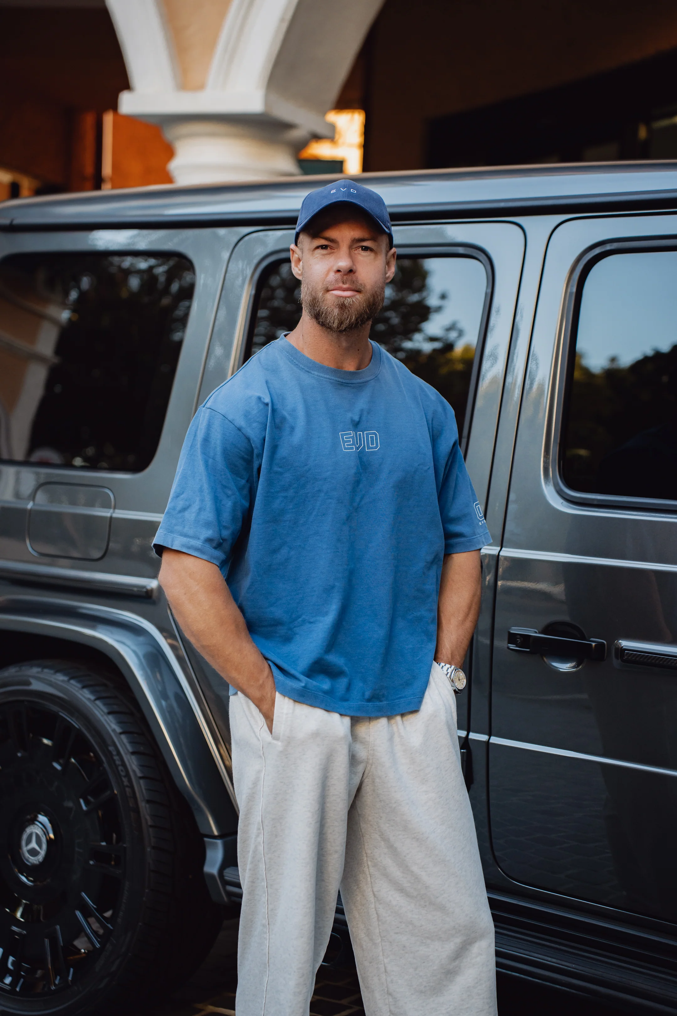 Men's Core Tee - Washed Out Blue - Image 7