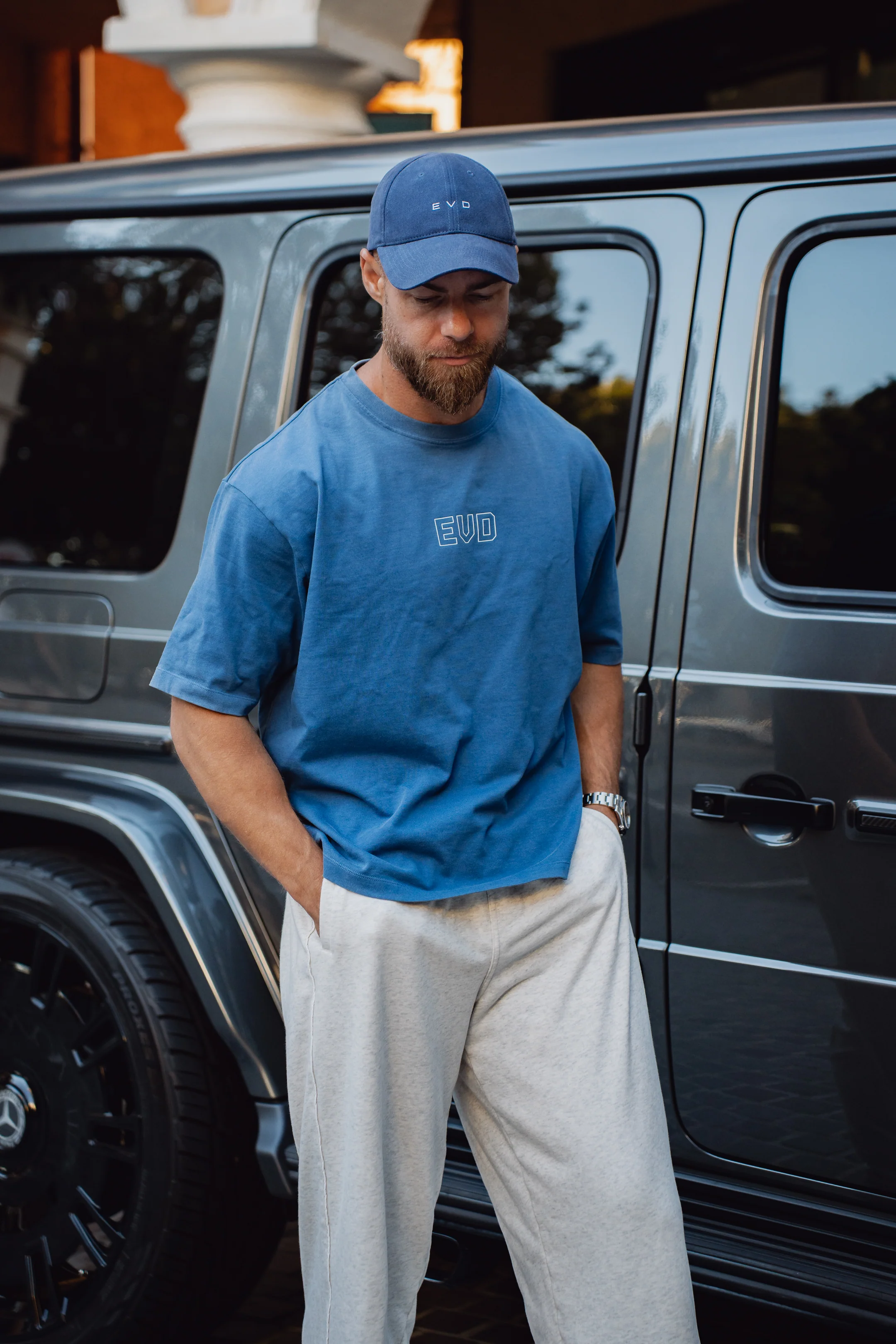 Men's Core Tee - Washed Out Blue - Image 8