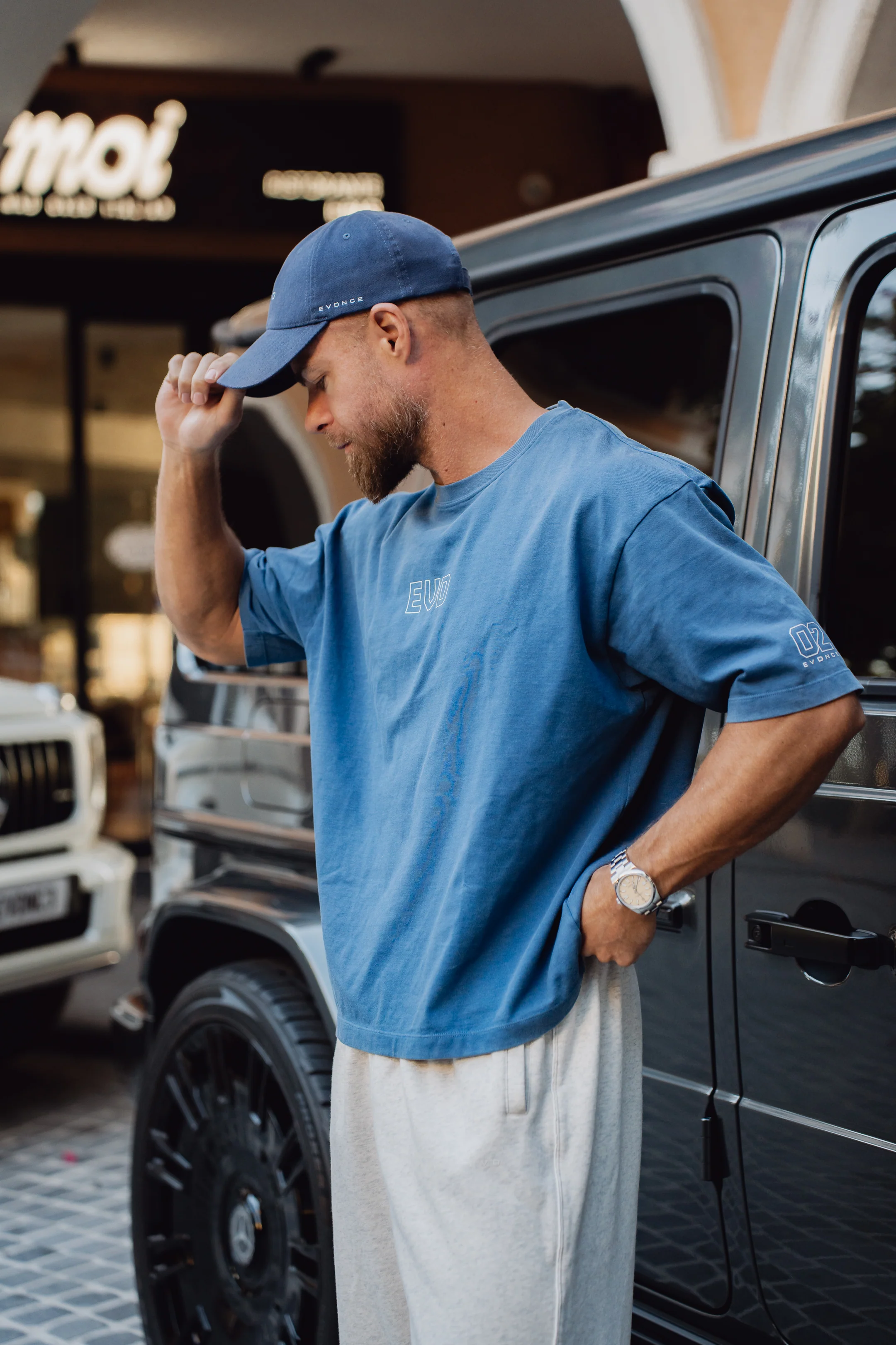 Men's Core Tee - Washed Out Blue - Image 9