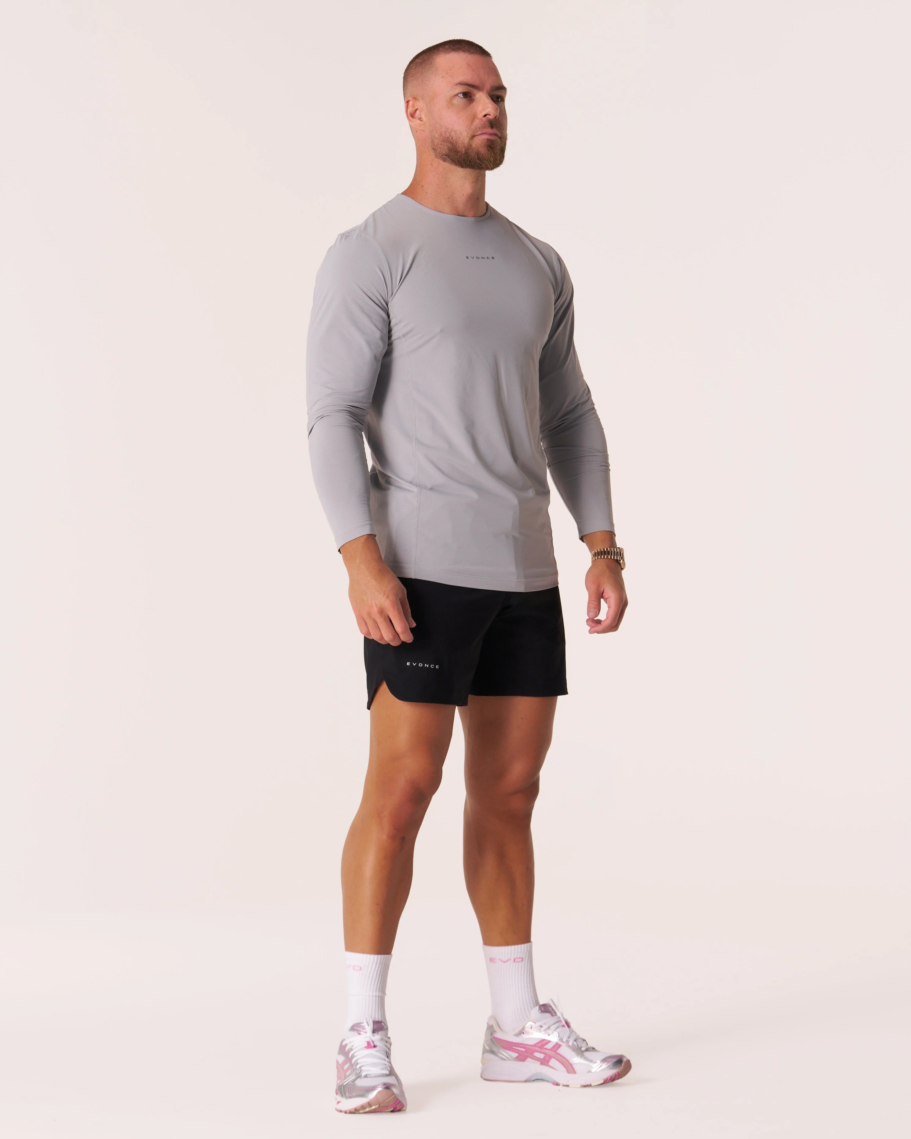 EVDNCE Motion L/S Tee - Grey - Image 7