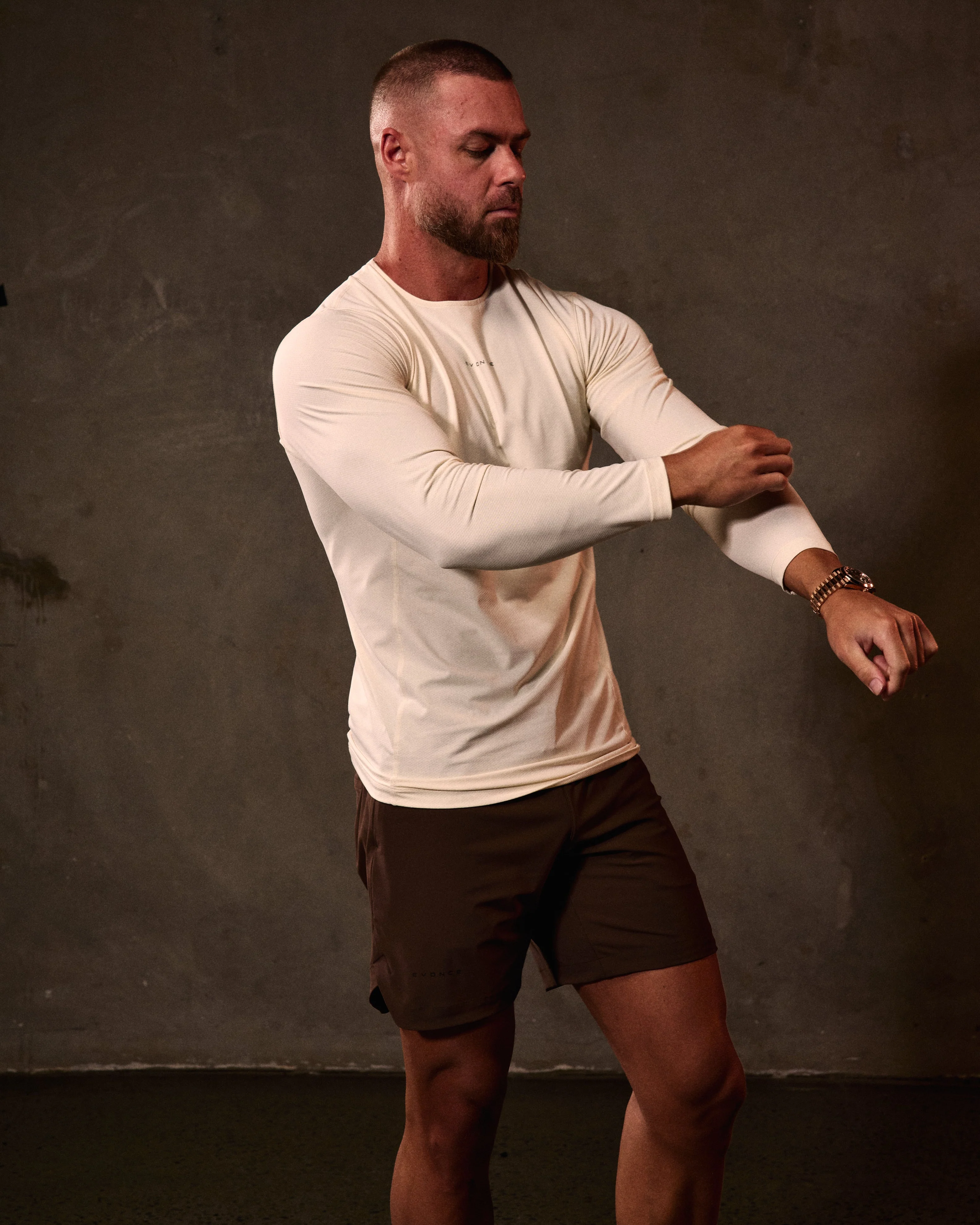 EVDNCE Motion L/S Tee - Vanilla - Image 3