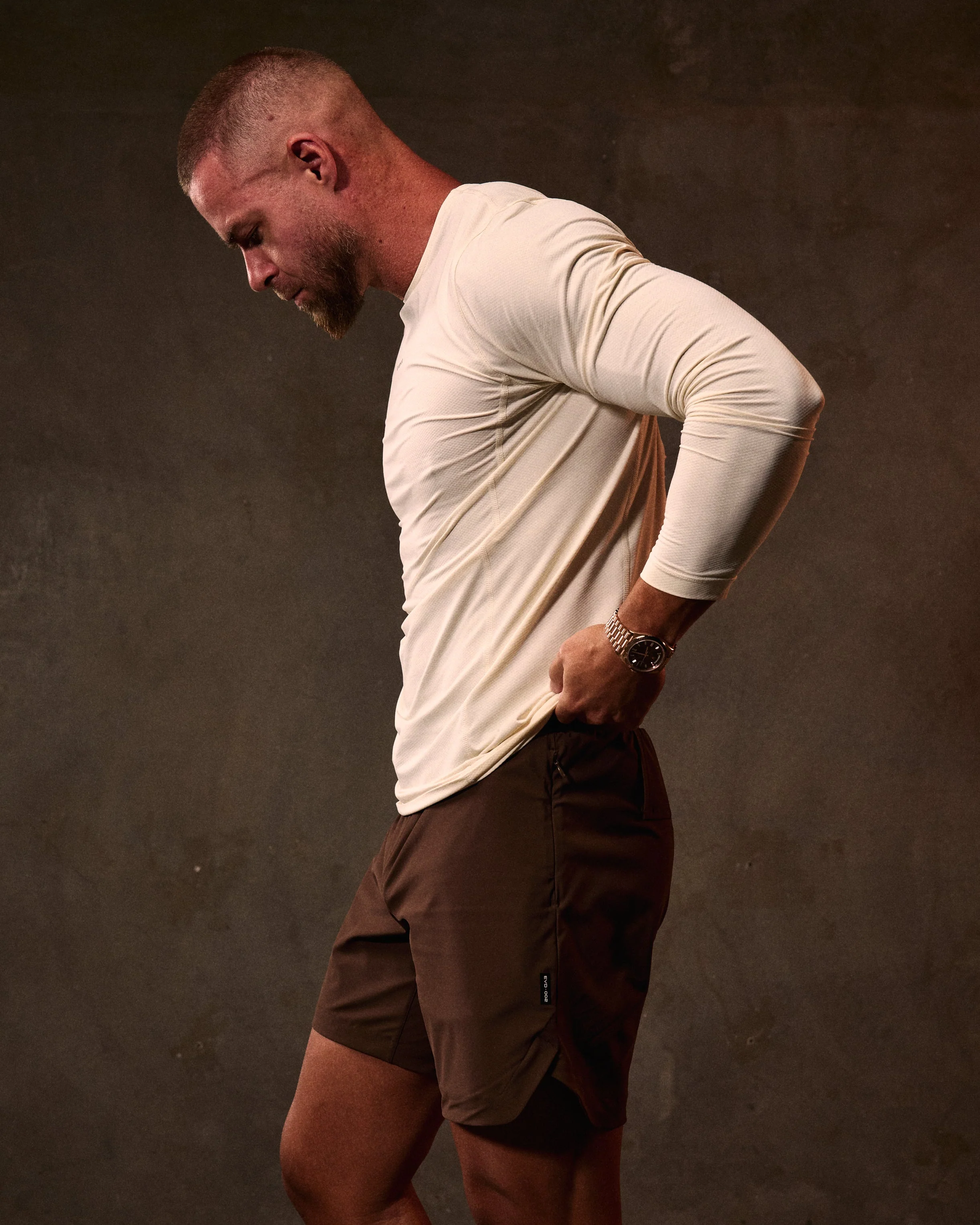 EVDNCE Motion L/S Tee - Vanilla - Image 4