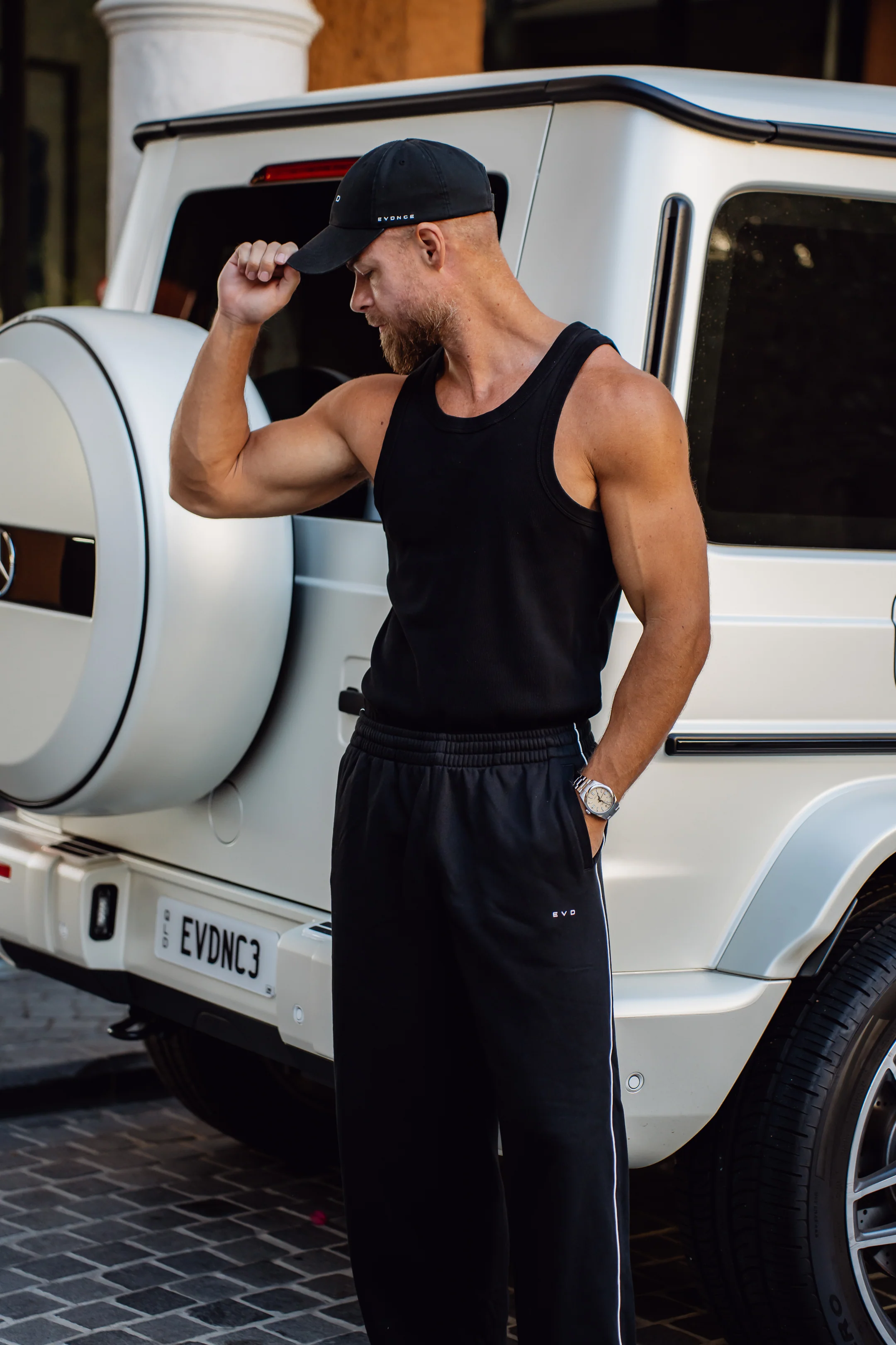 Core Ribbed Tank - Black - Image 3