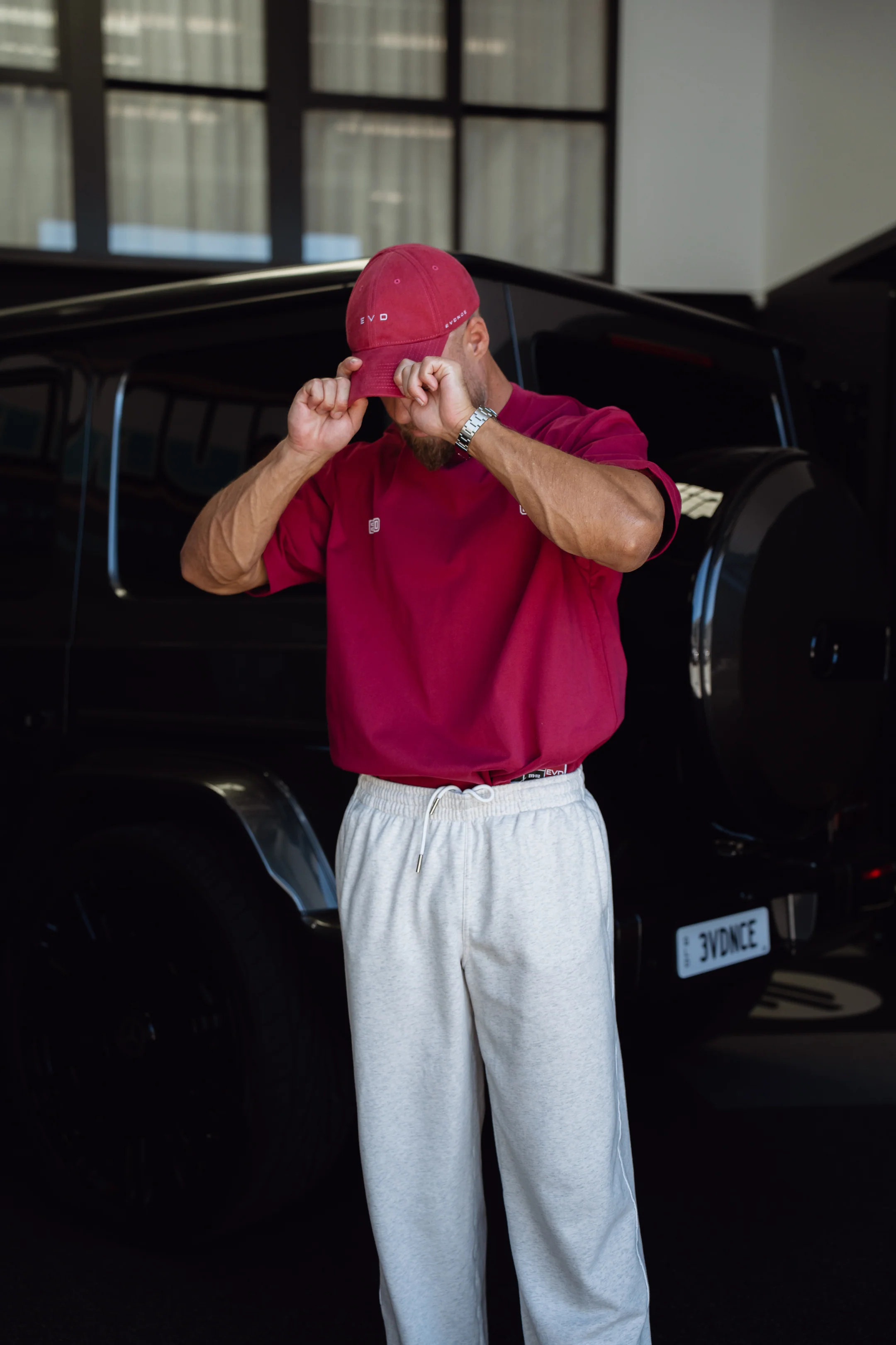 EVDNCE Sports Club Tee - Beet - Image 4