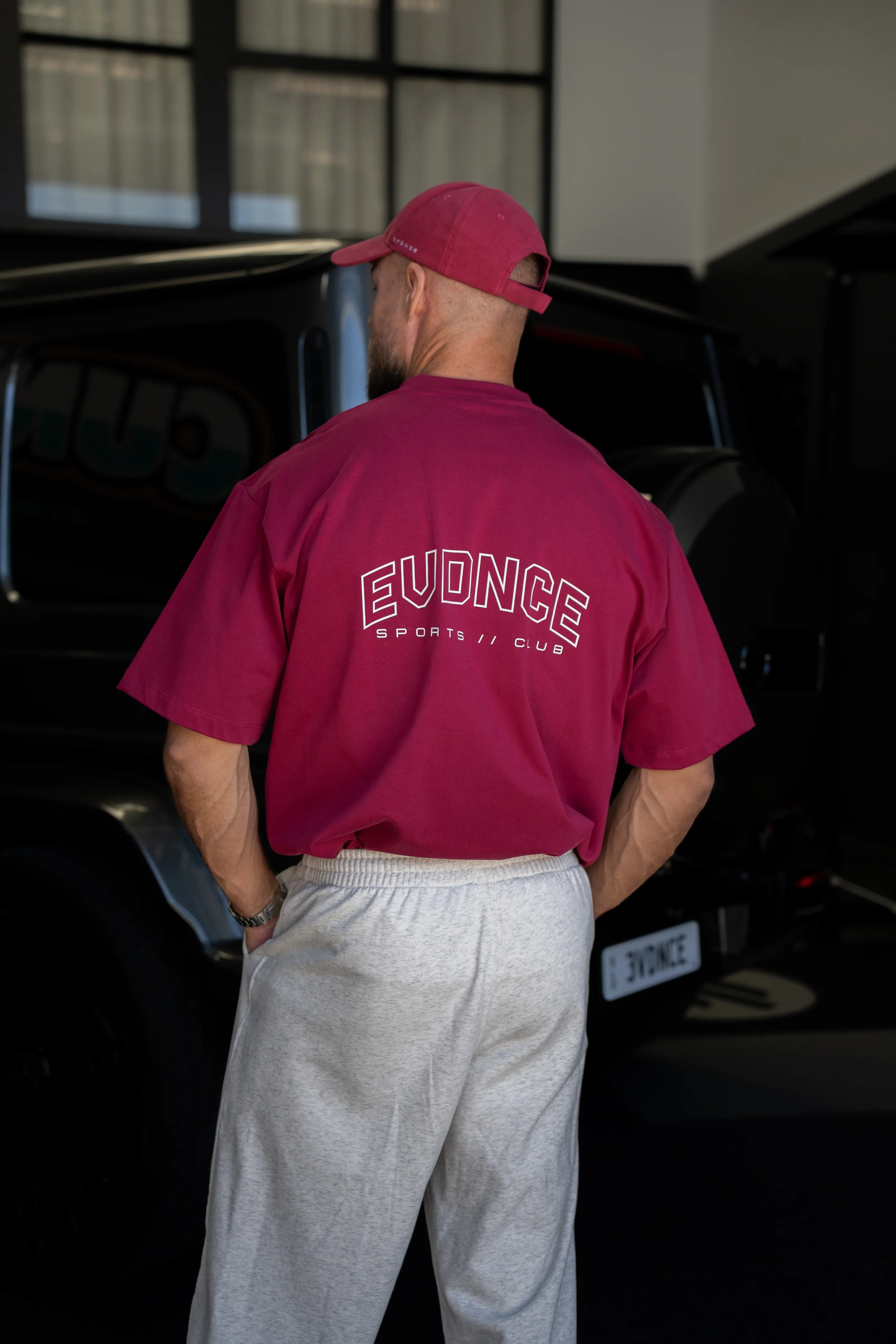 EVDNCE Sports Club Tee - Beet - Image 5